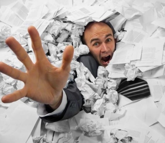 Administrative Storm Andrew to Bring Six Feet of Paperwork hospital admin paperwork