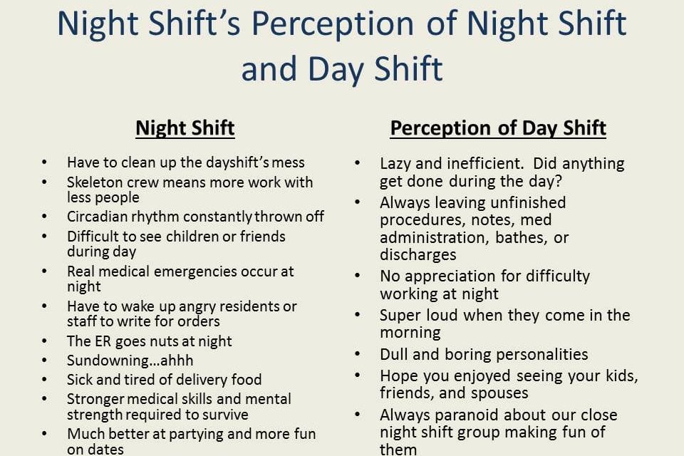 nightshift vs dayshift