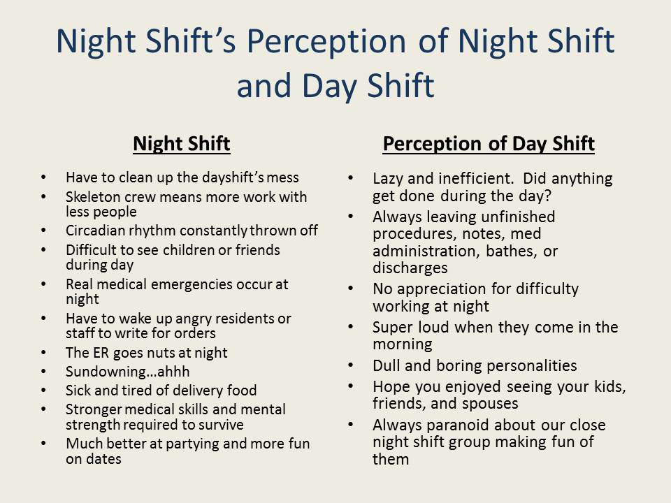 People at Work Night Shift