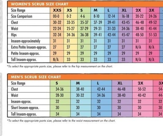 Color-Coded Scrub Ties Lead to Epidemic of ‘Scrub Shaming’ hospital scrub sizes