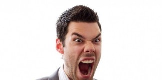 Confrontation Visual Fields Ends in Triple Homicide angry man