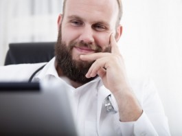 Alternate Phrases for “This is a Very Pleasant…” doctor on computer