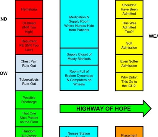 Floor Plan for an Inpatient Medicine Ward