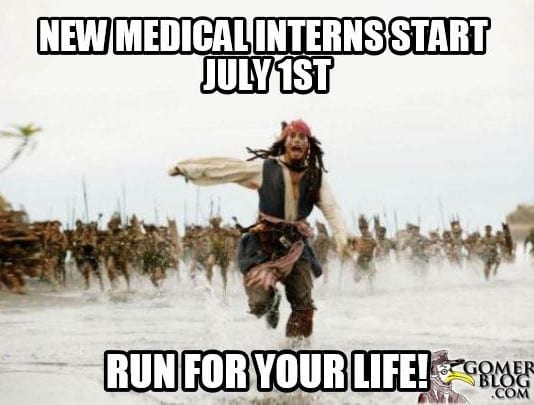 Hospital Eliminates July from Calendar, Decreases Mortality 3,000% new medical interns