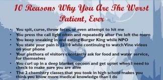 10 Reasons Why You Are the Worst Patient Ever worst patient