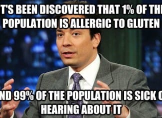 How to Become Gluten Intolerant gluten free meme