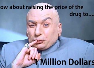 Pharmaceutical Company Buys Out Another 20 Generic Drugs, Decides to Raise Drug Prices to… 1 Million Dollars dr evil