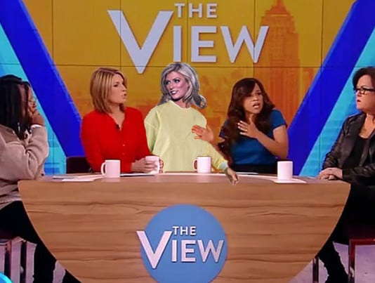 Miss Colorado Goes on “The View” Wearing Contact Precautions