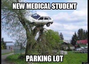 medical student parking