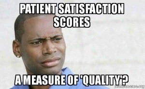 patient satisfaction scores