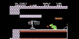 Da Vinci on Quest to Rescue Princess Toadstool Da Vinci, Bowser, Super Mario Bros