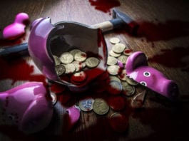 Piggy Bank in OR After Gruesome Attack with Hammer piggy bank, gruesome