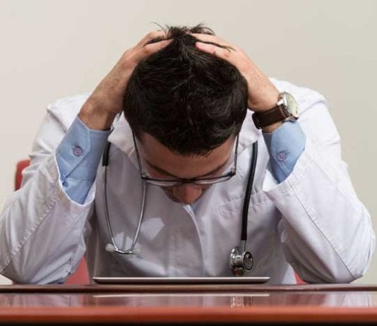 Patient Care Cited as Major Hindrance to Workflow burned out physician