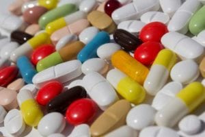 colored prescription pills