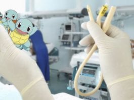 Nurse Flushes Family of Squirtles Out of Blocked Foley Catheter