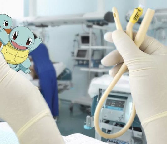 Nurse Flushes Family of Squirtles Out of Blocked Foley Catheter
