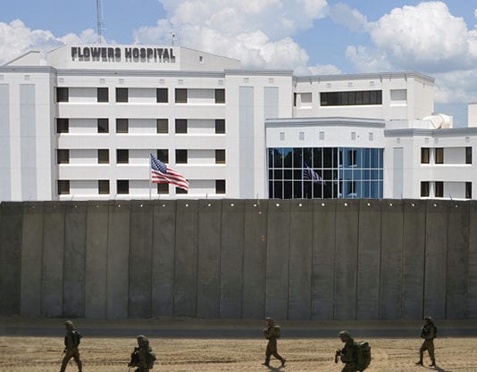 Trump Unites Us All with Plan to Build Wall Around Hospitals, Prevent Admissions