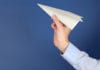 Stack of Paperwork Transforms into Fleet of Paper Planes paper airplane, paperwork