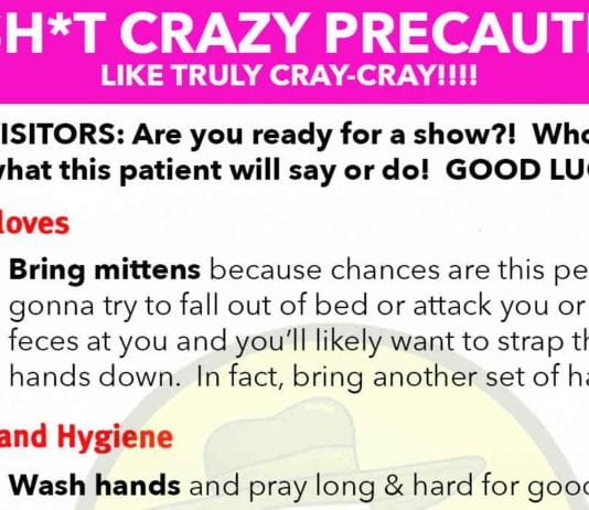 New Batsh*t Crazy Precautions Released 2016 Revised Batsh*t Crazy Precautions
