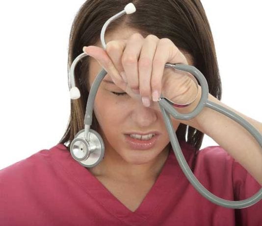 New Nurse Retires After First 12-Hour Shift frustrated nurse