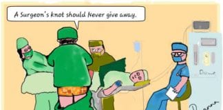 MadMEDicine Medical Cartoons Series surgical knot
