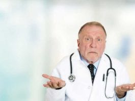 Attending Loses Perspective, Can’t Find it Anywhere confused doctor