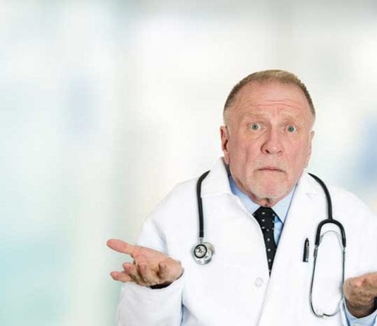 Attending Physician Stranded in Clinic Without a Resident: A Tale of Survival confused doctor