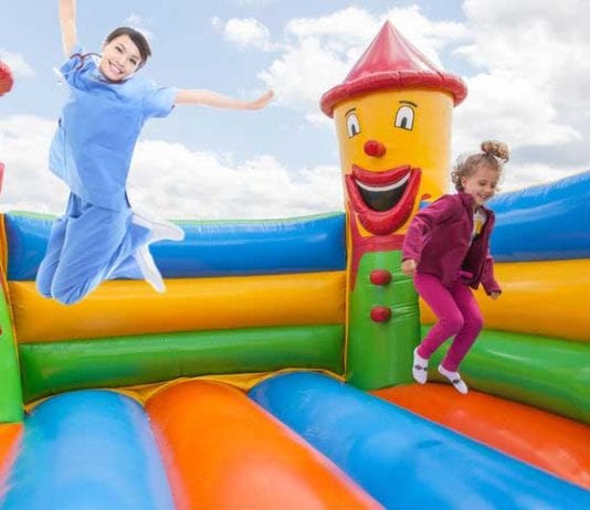 So You’re Paged While in a Bouncy House, What to Do Next bouncy house