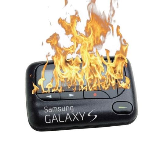 Samsung Galaxy Pager Explodes, Intern in Critical Condition Samsung Galaxy Pager fire