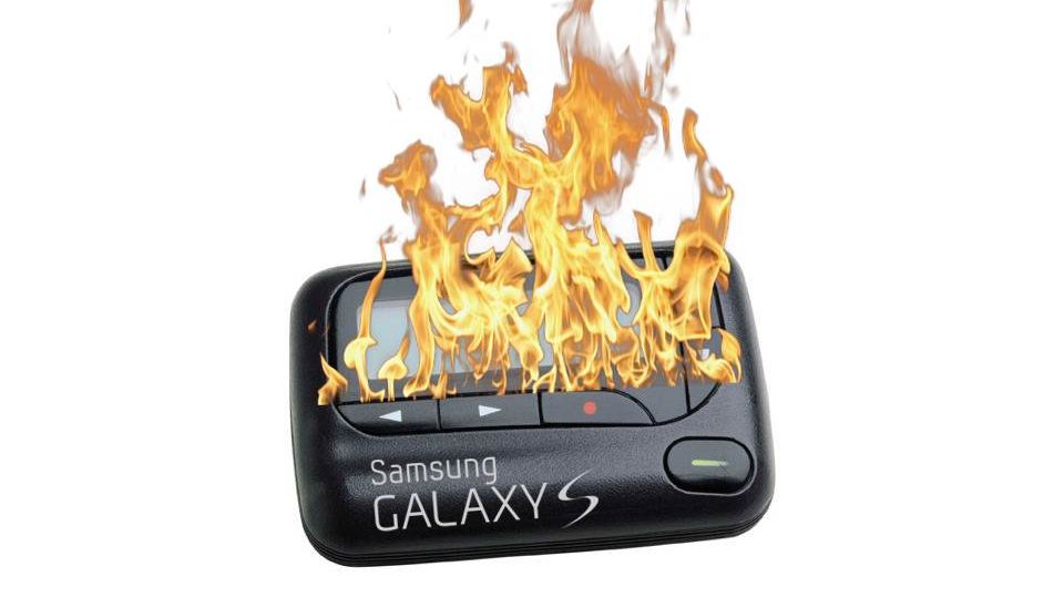 Samsung Galaxy Pager fire