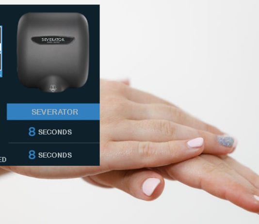 Powerful New Hand Dryer Can Dry, Detach Hands in 8 Seconds hand dryer