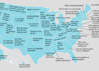 Most Popular Medical Questions of 2016 by State