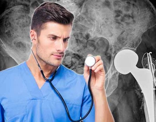 Orthopod Caught Listening to Femur with Stethoscope femur stethoscope