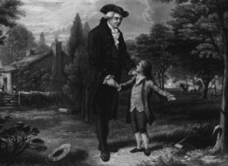 George Washington: ‘I Cannot Tell a Lie… Anesthesia Cut Down the Cherry Tree’ George Washington cherry tree
