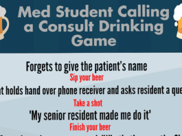 The Med Student Calling a Consult Drinking Game