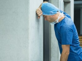 Nurse Waiting for Elevator Faces Stark Reality He Might Have to Take the Stairs elevator stairs