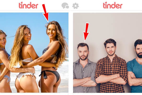 Radiologist Adds Arrow Signs To Group Tinder Photos
