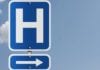 To Control Patient Volumes, Hospital Takes Down Hospital Signs Within 5-Mile Radius blue hospital sign hospital signs