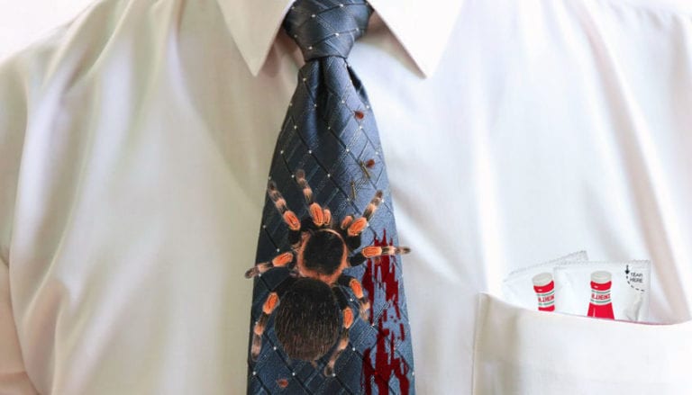 necktie colonized tarantulas