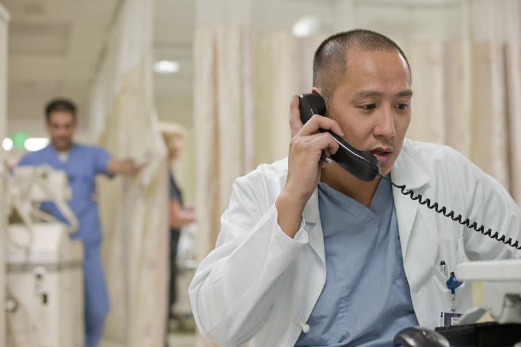 Attending Answers Telephone at Nurse’s Station, Immediately Regrets Decision