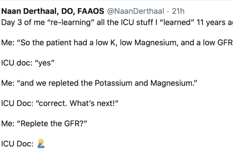 Orthopaedic Surgeons Attempting to “Re-learn” ICU Things 🤦‍♂️